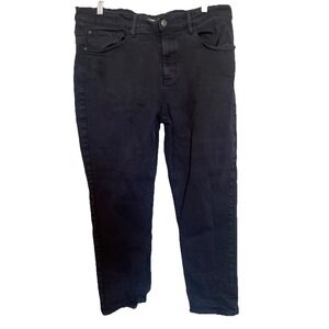 RSQ men's relaxed taper black jean size 36x30‎